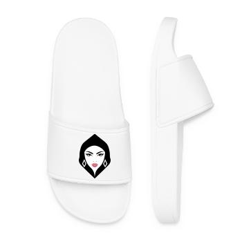 BW Woman Geometric Beauty That Commands Attention - Women’s Pool Sliders - white - Front