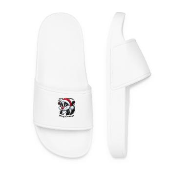 Skunk Christmas - Women’s Pool Sliders - white - Front