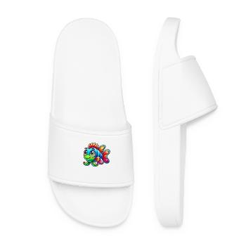 Bande dessinée de poisson - Claquettes Femme - blanc - Devant