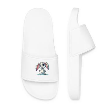 Bunny Comic - Women’s Pool Sliders - white - Front
