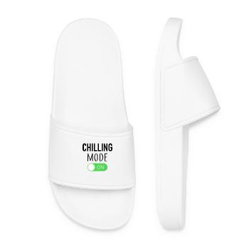 Chilling Mode On - Women’s Pool Sliders - white - Front