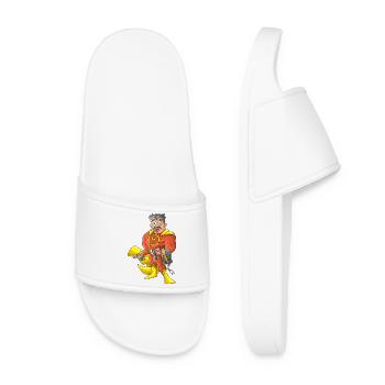 Electrician hero - Women’s Pool Sliders - white - Front