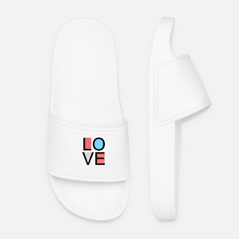 love - Women’s Pool Sliders - white