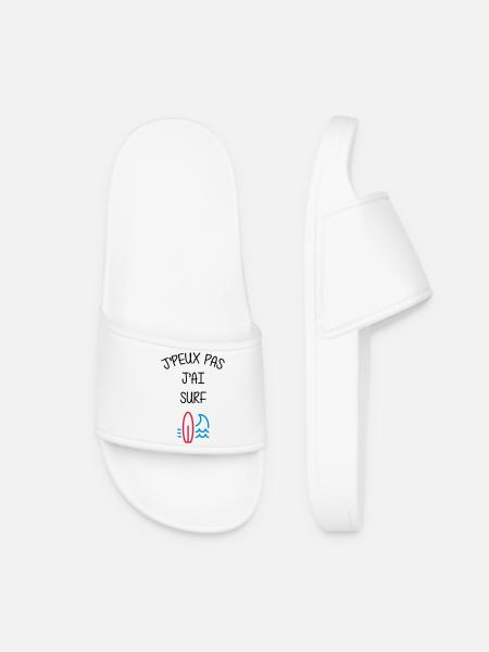 Surf / Surfeur / Sport / Sportif / J'peux pas - Women’s Pool Sliders - white