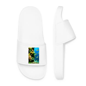 Fish, Aquarium - Women’s Pool Sliders - white - Front