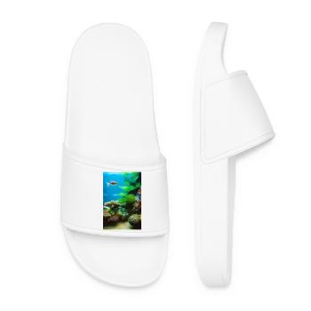 Fish, Aquarium - Women’s Pool Sliders - white - Front