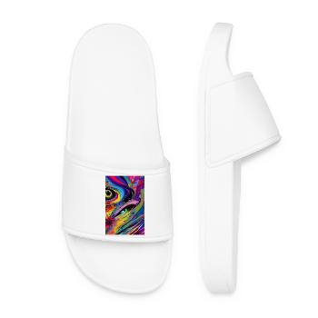 Abstract art - Women’s Pool Sliders - white - Front