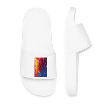 Abstract art - Women’s Pool Sliders - white - Front