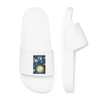 Espace et planètes - Claquettes Femme - blanc - Devant