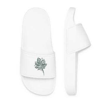 Chestnut Leaf Leaf Chestnut - Women’s Pool Sliders - white - Front