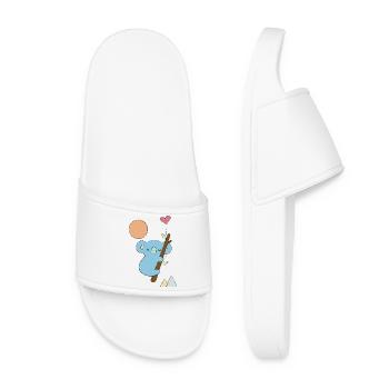 Koala with Heart - Gift Idea - Gift - Women’s Pool Sliders - white - Front