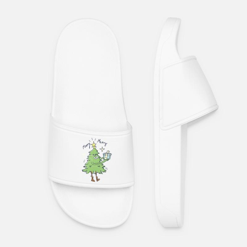 Christmas tree - Women’s Pool Sliders - white