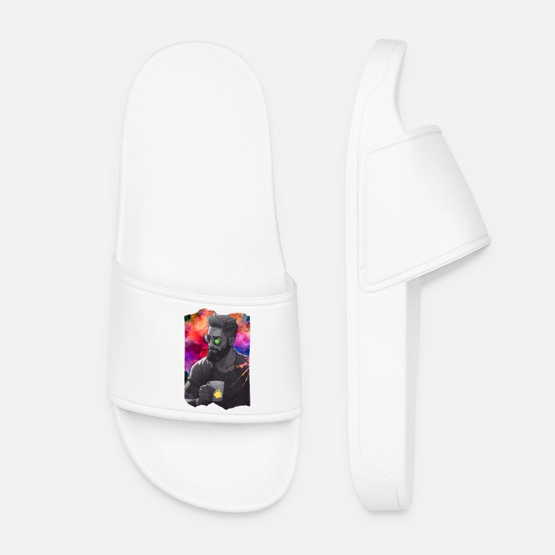 Sepia between the colors - Women’s Pool Sliders - white