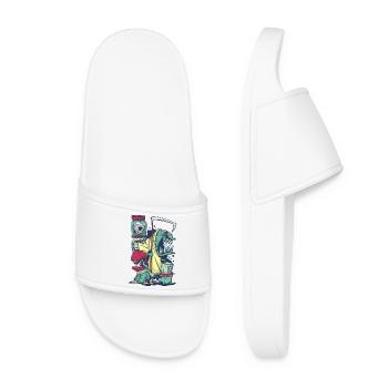 Monsters - Women’s Pool Sliders - white - Front