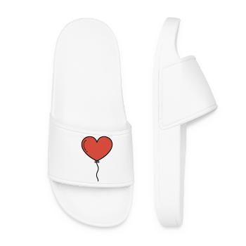 Heart Balloon Heart Balloon - Women’s Pool Sliders - white - Front