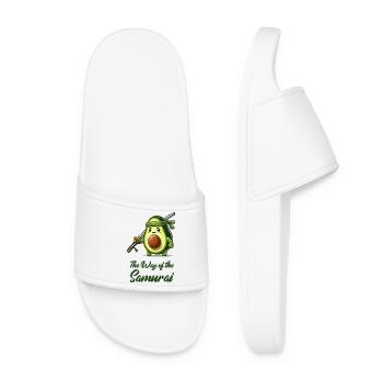 Avocado Samurai Fruit - Women’s Pool Sliders - white - Front