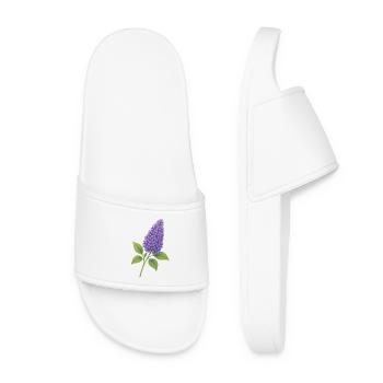 Lilac blossom – delicate spring splendour - Women’s Pool Sliders - white - Front