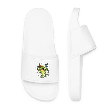 Grenouille de fête - Claquettes Femme - blanc - Devant