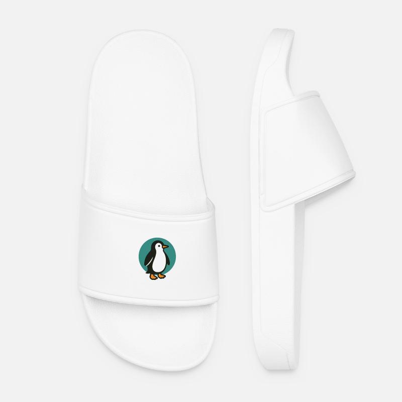Pinguin - Frauen Badelatschen - Weiß