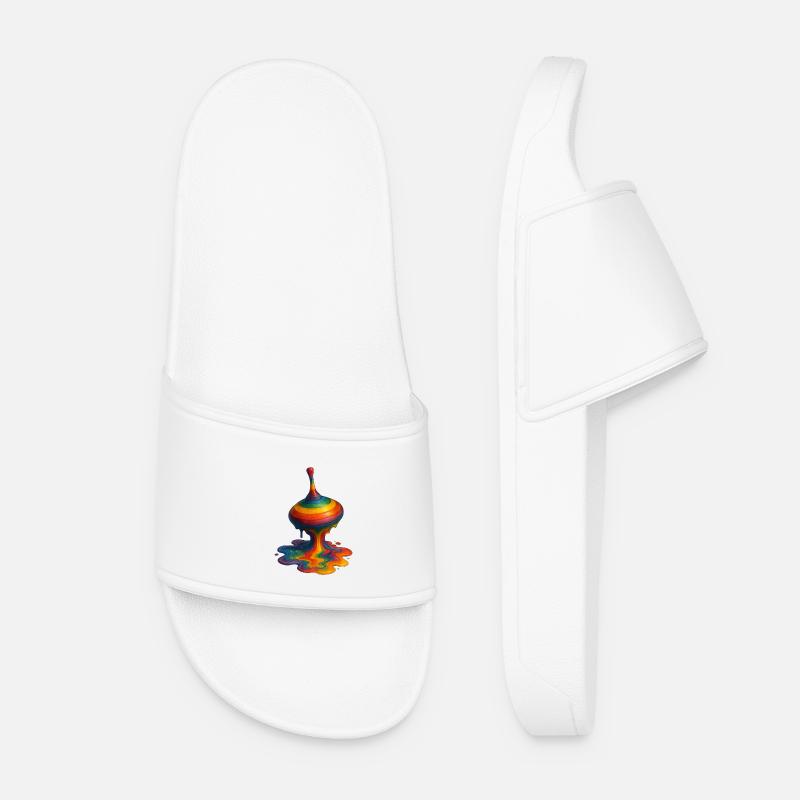 Melting Gyro - Women’s Pool Sliders - white