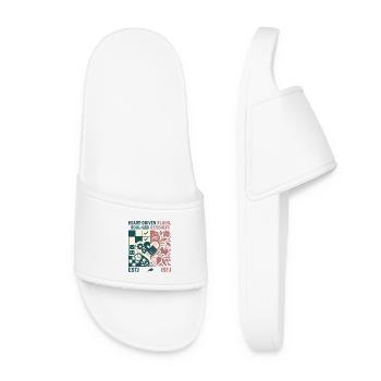 ISFJ × ESTJ – Heart-driven plans, soul-led results - Women’s Pool Sliders - white - Front
