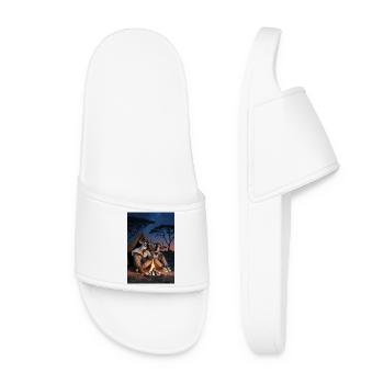 Wildebeest Humanoid Pair - Women’s Pool Sliders - white - Front