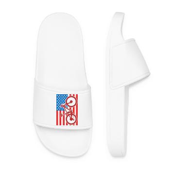 Drapeau du VTT des États-Unis - Claquettes Femme - blanc - Devant