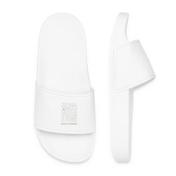 Route Possible – Topographic Outdoor Design - Women’s Pool Sliders - white - Front