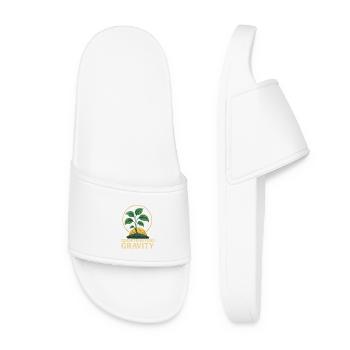 "Mystical Plant – Trendy Nature Art" - Women’s Pool Sliders - white - Front