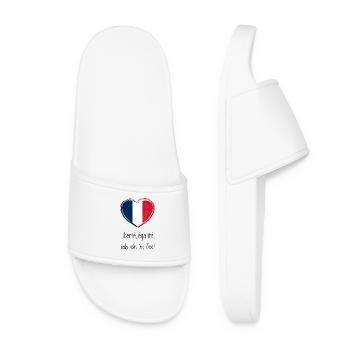 Liberté, égalité, prenez un thé ! - Claquettes Femme - blanc - Devant