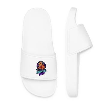 DJ Capy – Drop the Capy 🎧🔥 - Women’s Pool Sliders - white - Front