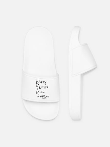 Dare to be younique - Women’s Pool Sliders - white