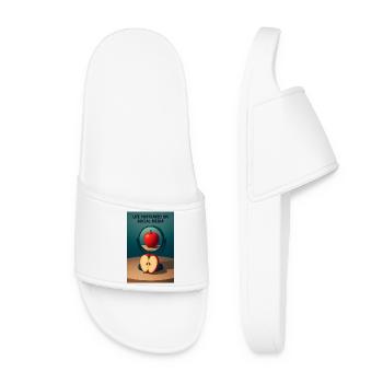 The apple's mirror of social life - Women’s Pool Sliders - white - Front