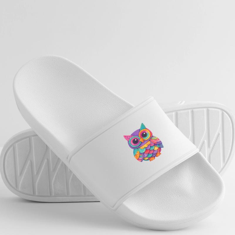 Patchwork Owl Magic Women’s Pool Sliders