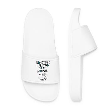 Pretend to be normal - Women’s Pool Sliders - white - Front