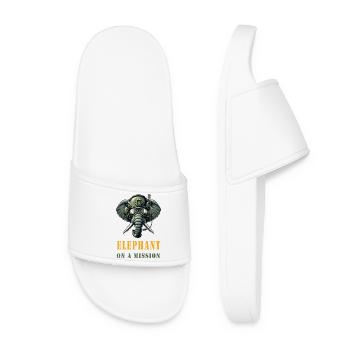 Éléphant en mission - Claquettes Femme - blanc - Devant