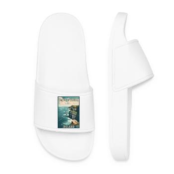 Explorez les falaises de Moher en Irlande - Claquettes Femme - blanc - Devant