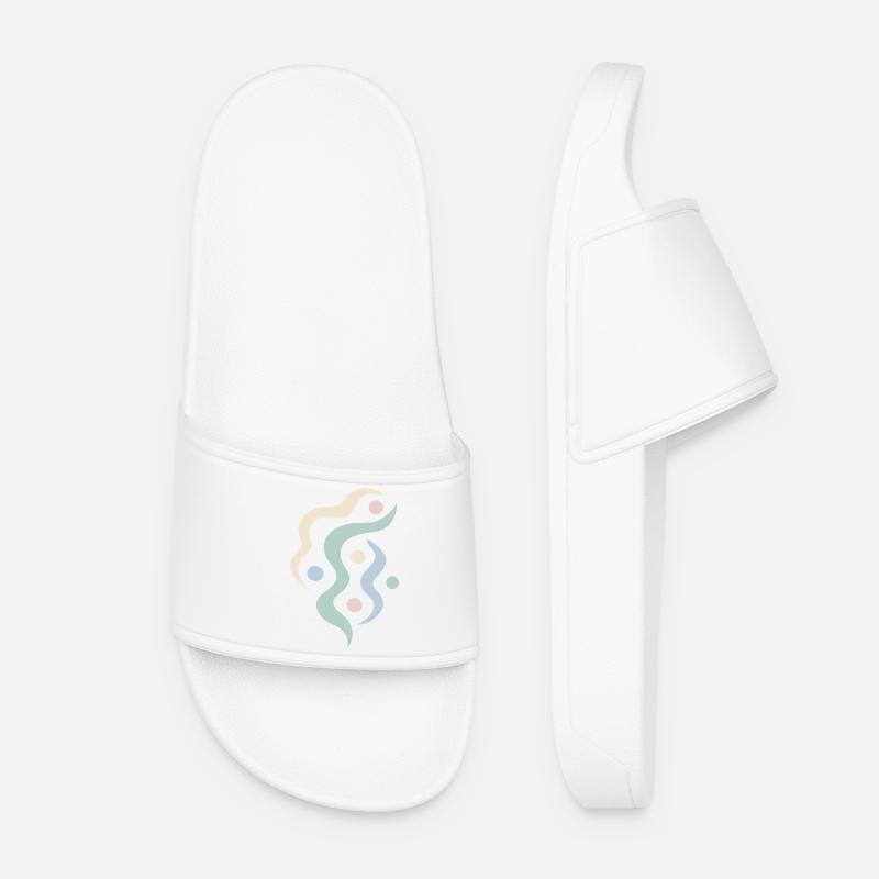 Yoga design_12 - Women’s Pool Sliders - white
