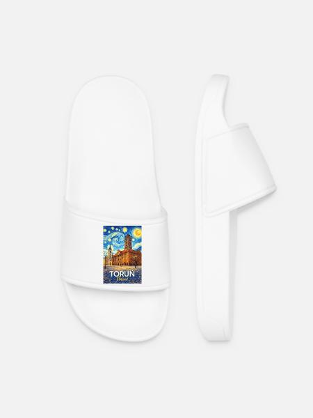 Toruń, Pologne - Claquettes Femme - blanc