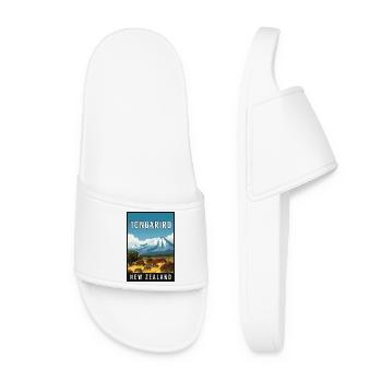 Découvrez Tongariro en Nouvelle-Zélande - Claquettes Femme - blanc - Devant