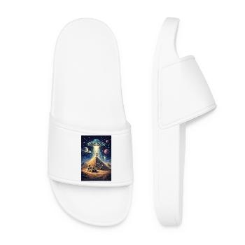 OVNI de la pyramide extraterrestre - Claquettes Femme - blanc - Devant
