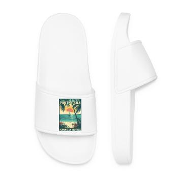 Erleben Sie die Dominikanische Republik Punta Cana - Frauen Badelatschen - Weiß - Vorne