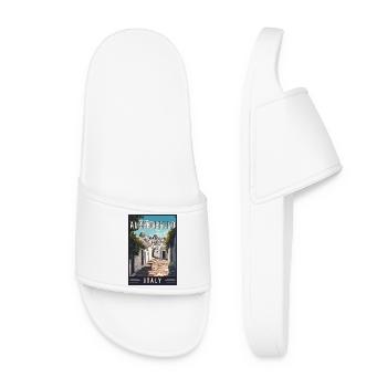 Découvrez l’Alberobello méditerranéen en Italie - Claquettes Femme - blanc - Devant