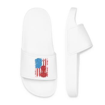 Violoniste patriote américain - Claquettes Femme - blanc - Devant