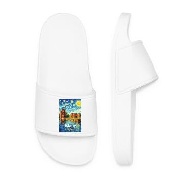 Blaby England Ruins in the Star Vortex - Women’s Pool Sliders - white - Front
