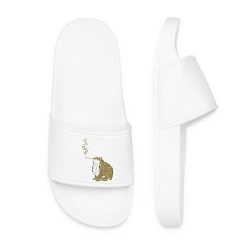 Fumée de grenouille japonaise funky - Claquettes Femme - blanc - Devant