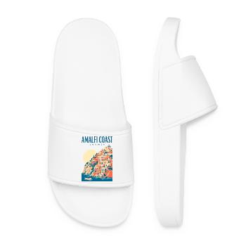 Design de voyage de vacances d’été en Italie sur la côte amalfitaine - Claquettes Femme - blanc - Devant
