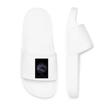 Cosmic Crown: Spiked Nebula - Women’s Pool Sliders - white - Front