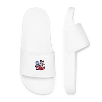 Serbia Travel Design Souvenir Balkan Vacation - Women’s Pool Sliders - white - Front