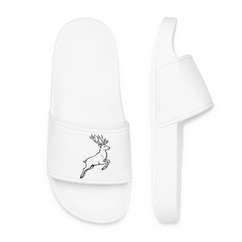Bois de cerf Chasseur, Club de chasse, Garde forestier Nature - Claquettes Femme - blanc - Devant